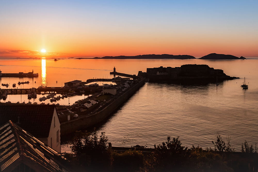 Sunrise over Castle Cornet Guernsey